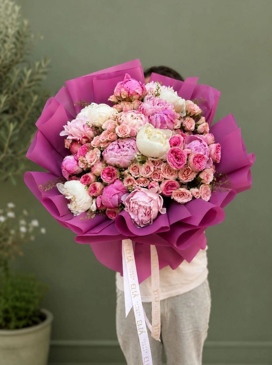 Şakayık-Gül Buketi /Peony Rose Bouqoet