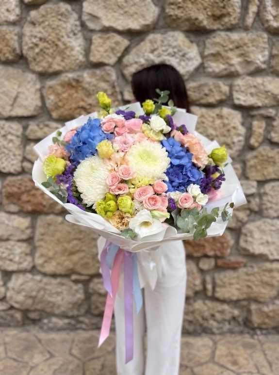 Alpin Hydrangea Bouquet- Antalya Çicek Ortanca Buketi